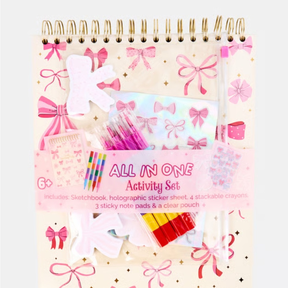 Kids Bow-Themed Activity Set